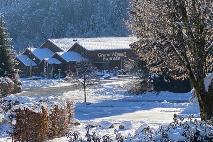 The barn is located opposite the ski lift