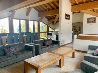 Open plan large , living, dining area and kitchen 