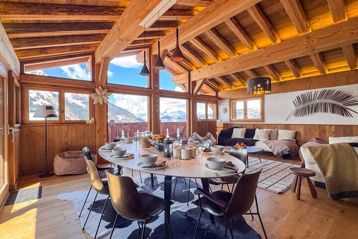 Spacious open plan living area